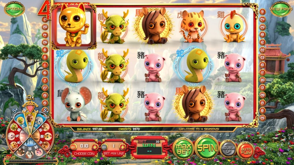Обзор игрового автомата 4 Seasons
