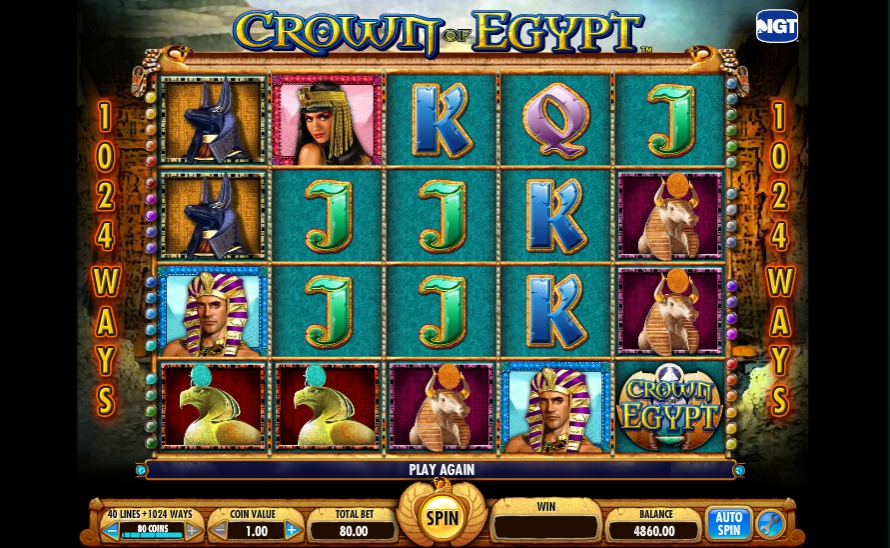 Обзор игрового автомата Crown of Egypt