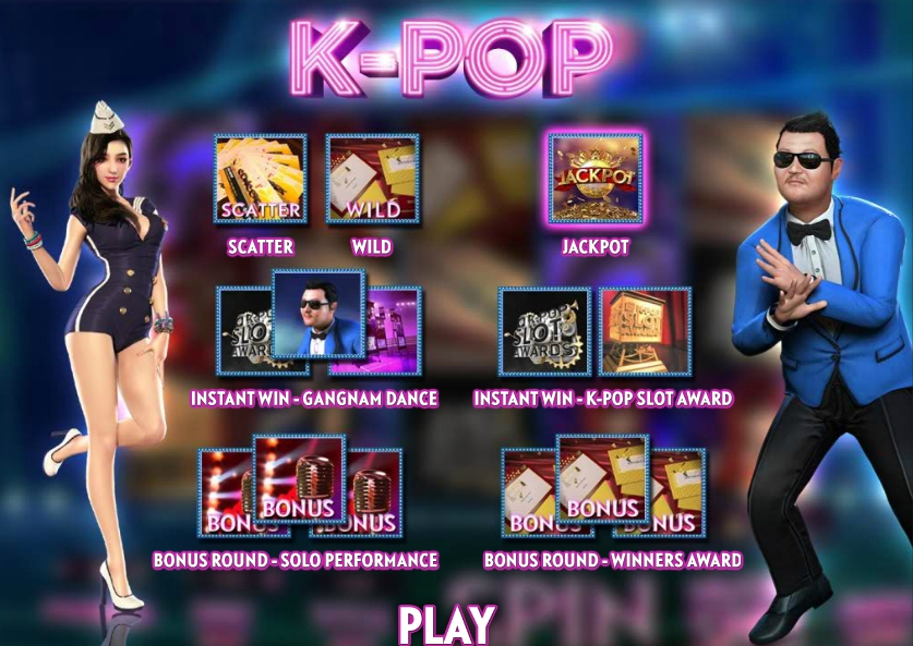 Обзор игрового автомата K-Pop графика